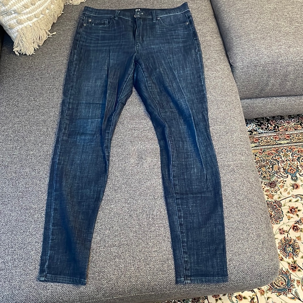 Gap 30R S true skinny jeans blue